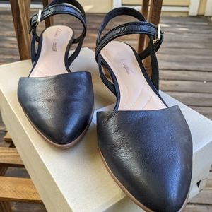 Clarks Black Strap Sandal